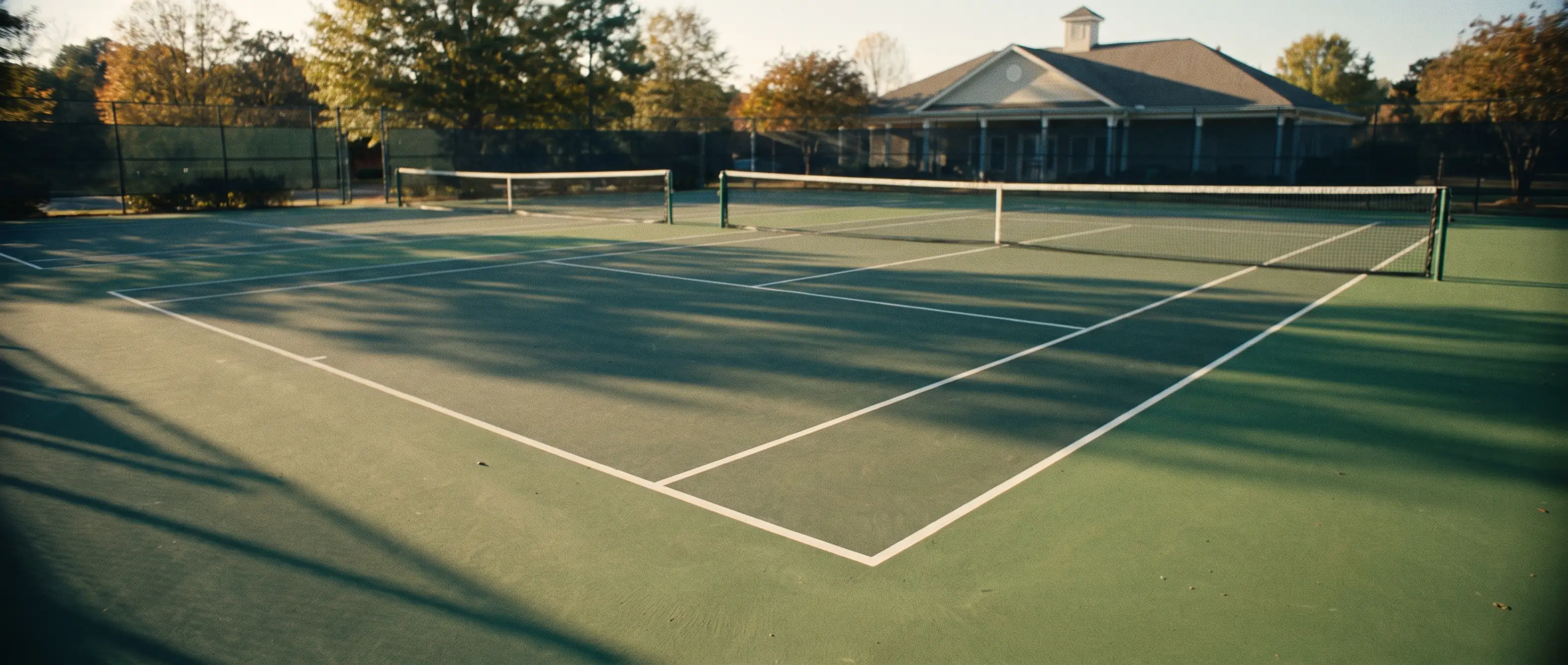 Golden hour on the courts